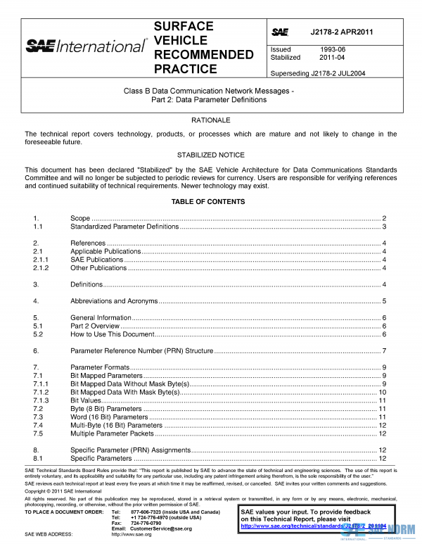 SAE J 2178/2 Series PDF