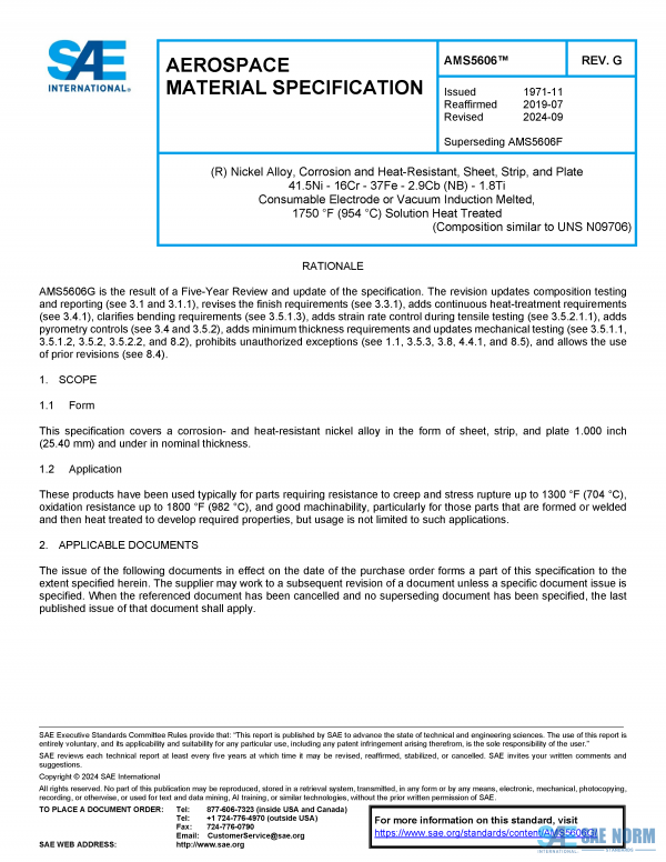 SAE AMS 5606 Series PDF