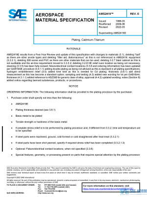 SAE AMS 2419 Series PDF