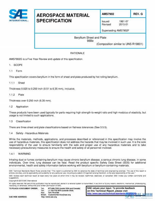 SAE AMS 7902 Series PDF