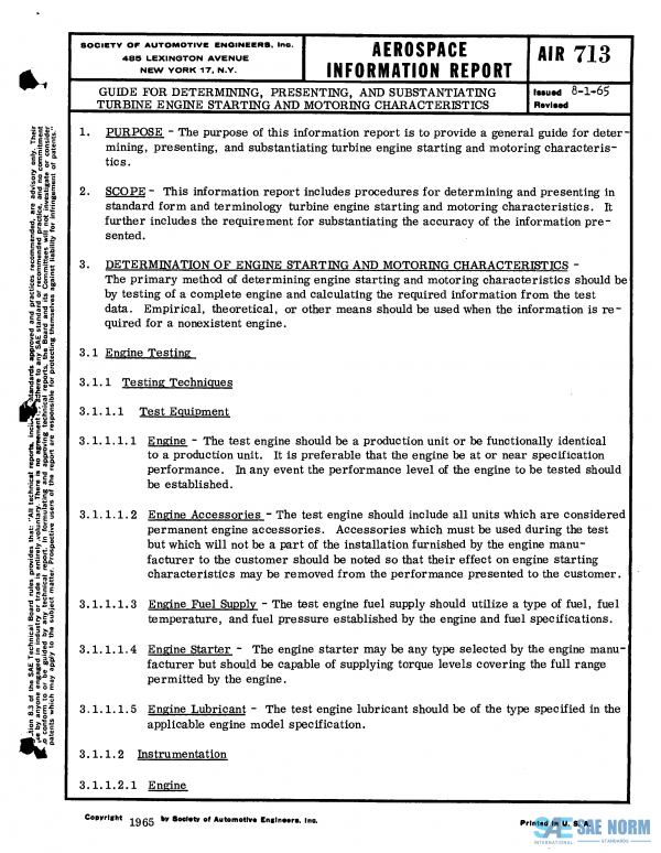 SAE AIR 713 Series PDF