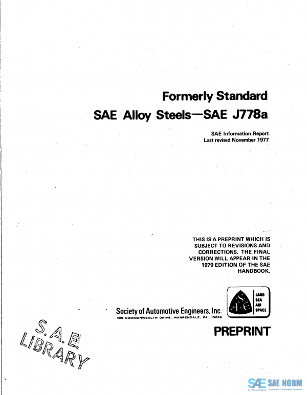 SAE J 778 Series PDF