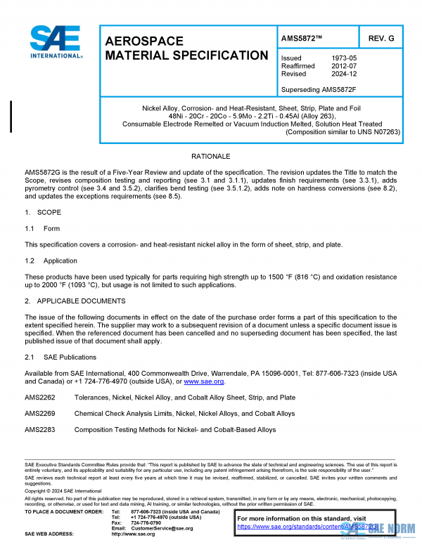 SAE AMS 5872 Series PDF
