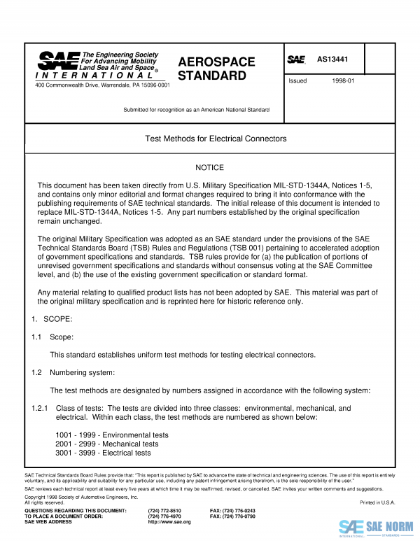SAE AS 13441 Series PDF