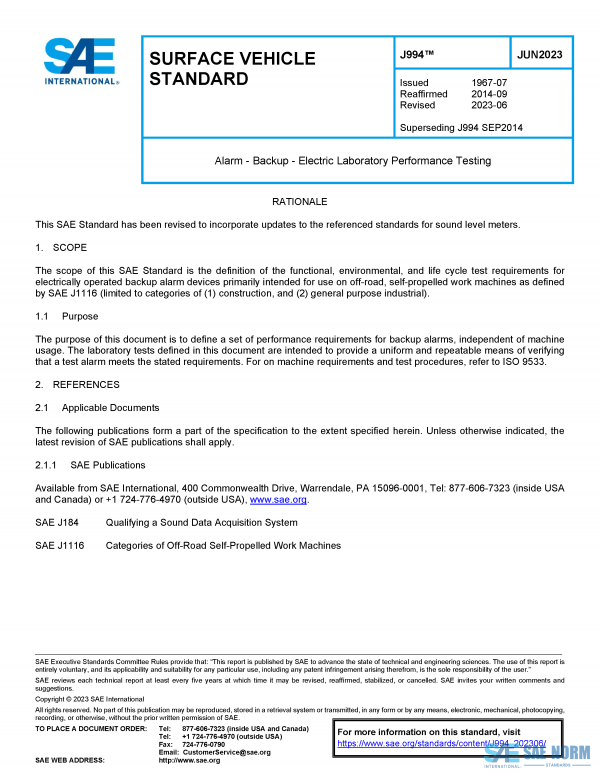 SAE J 994 Series PDF