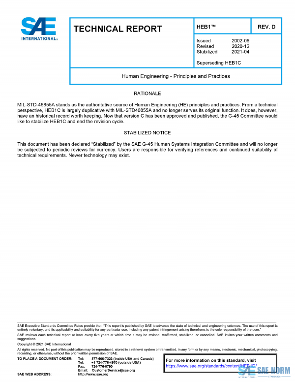 SAE HEB 1 Series PDF