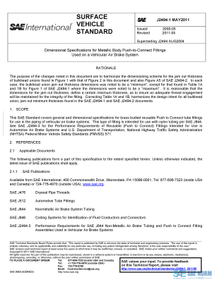 SAE J 2494/1 Series PDF