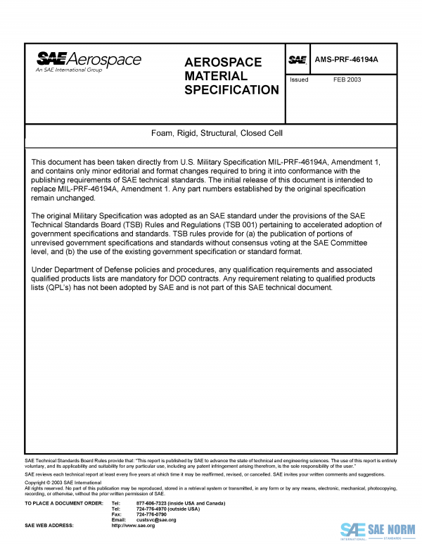 SAE AMSPRF 46194 Series PDF