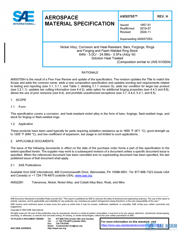 SAE AMS 5755 Series PDF