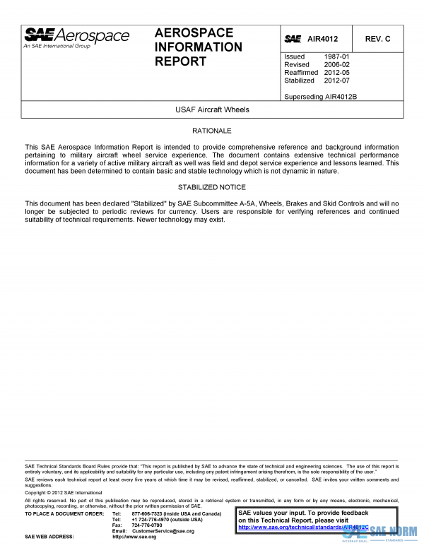 SAE AIR 4012 Series PDF