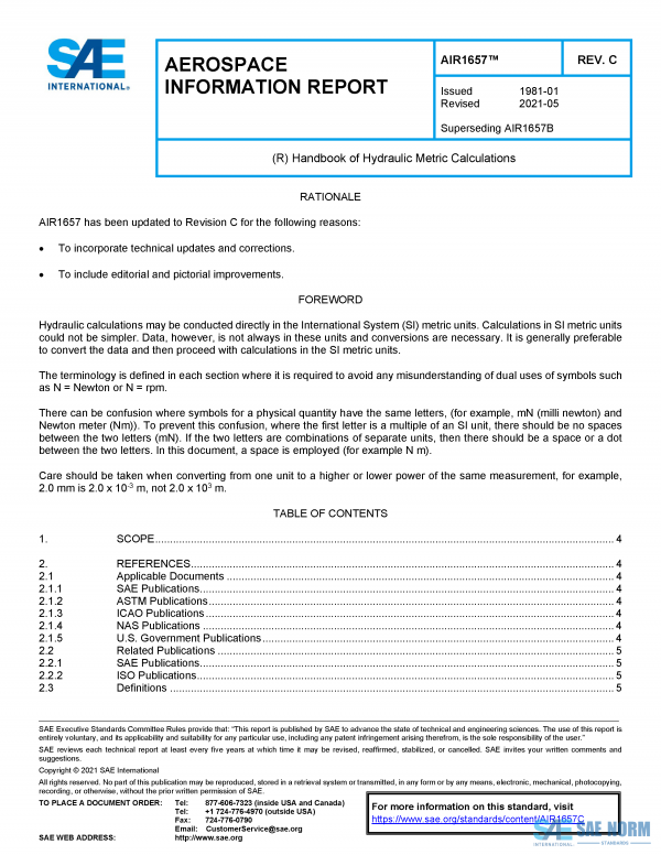 SAE AIR 1657 Series PDF