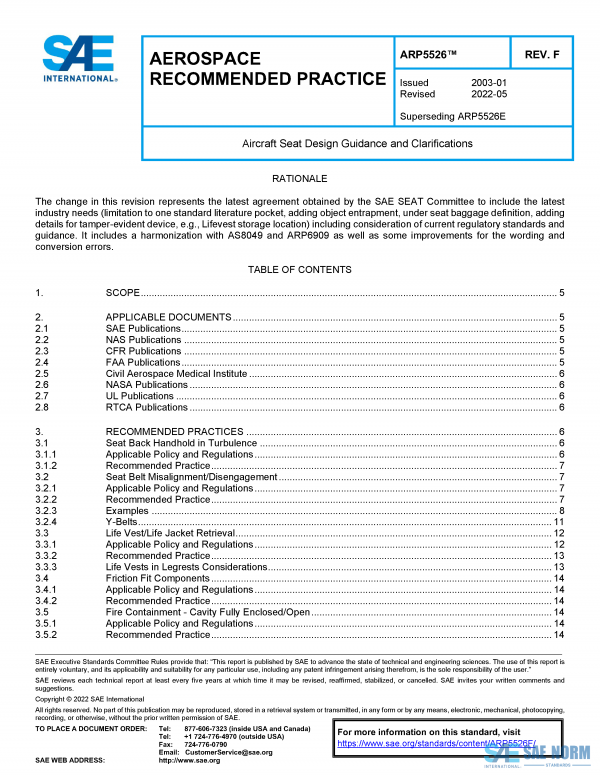 SAE ARP 5526 Series PDF