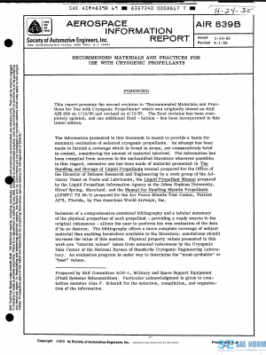 SAE AIR 839 Series PDF