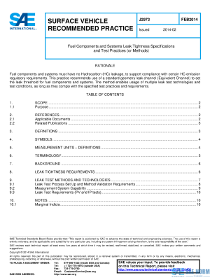 SAE J 2973 Series PDF