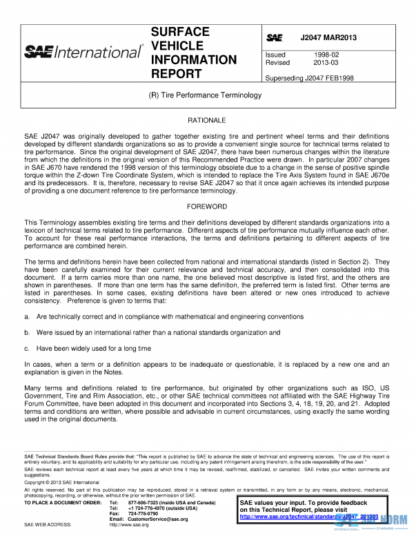 SAE J 2047 Series PDF