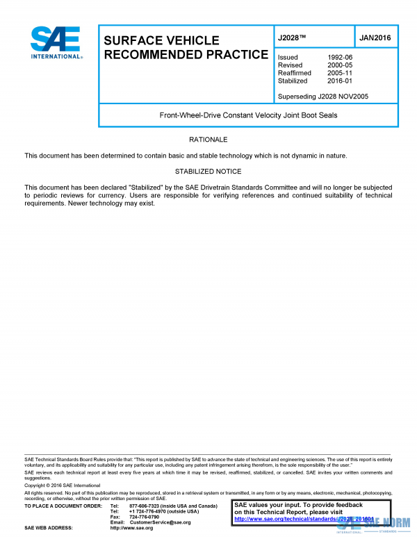 SAE J 2028 Series PDF