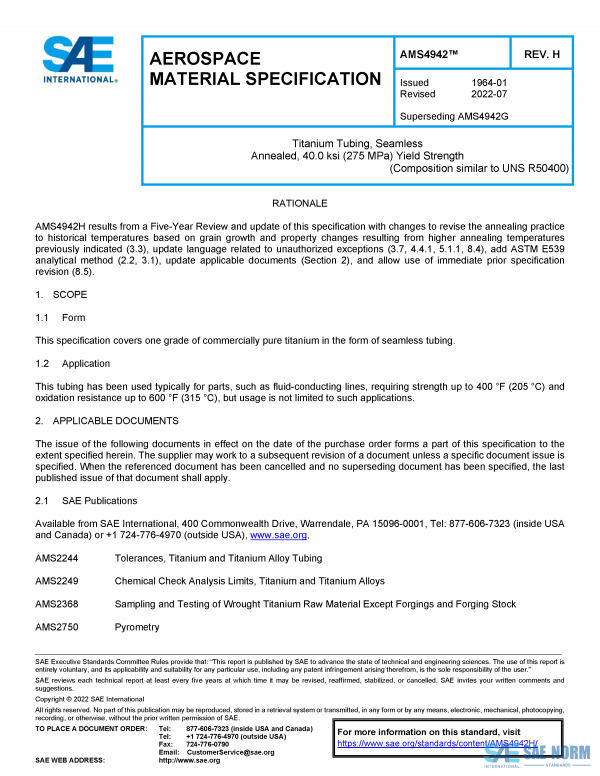 SAE AMS 4942 Series PDF