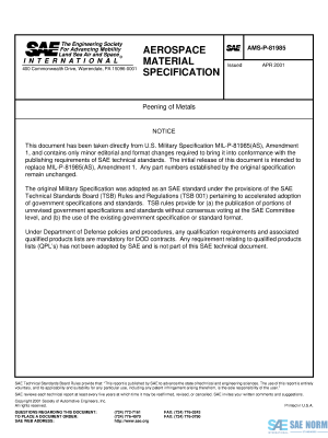 SAE AMSP 81985 Series PDF