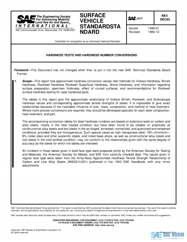 SAE J 417 Series PDF