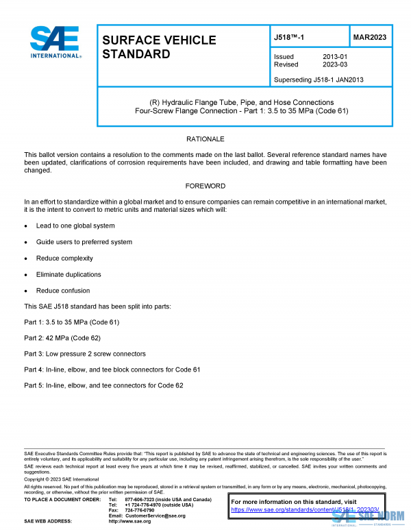 SAE J 518/1 Series PDF