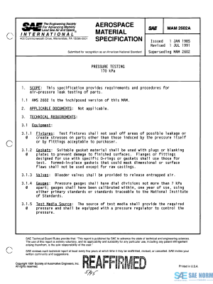 SAE MAM 2602 Series PDF