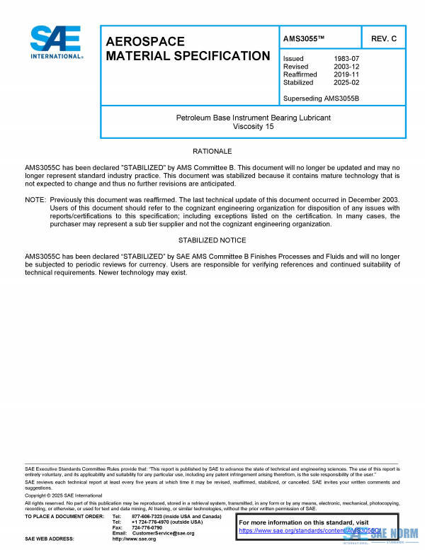 SAE AMS 3055 Series PDF