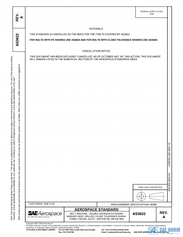 SAE AS 3622 Series PDF