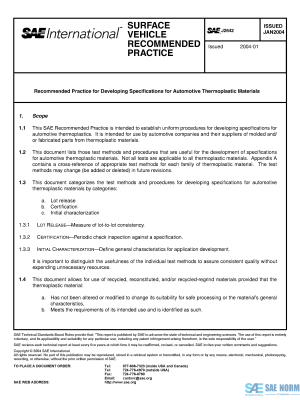 SAE J 2642 Series PDF