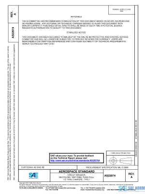 SAE AS 22074 Series PDF