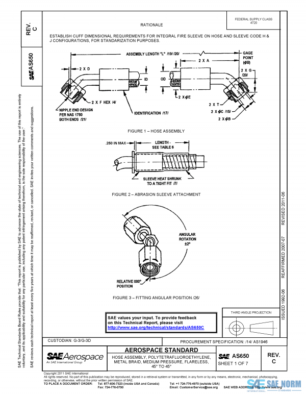 SAE AS 650 Series PDF
