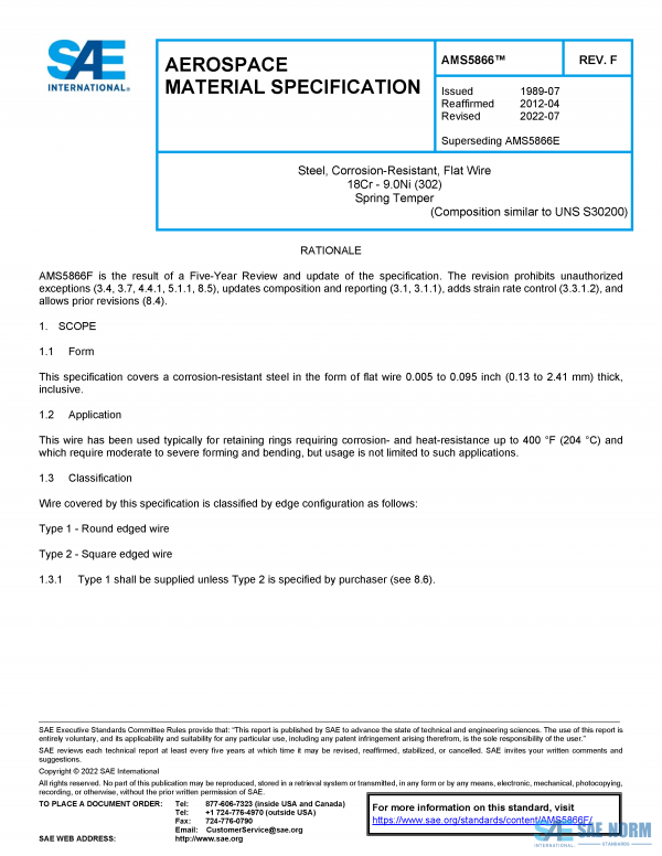 SAE AMS 5866 Series PDF