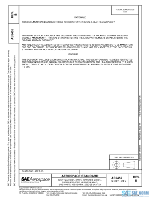 SAE AS 9452 Series PDF