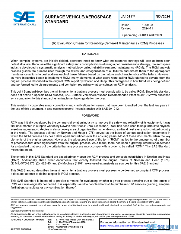SAE JA 1011 Series PDF