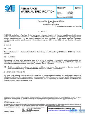 SAE AMS 4903 Series PDF