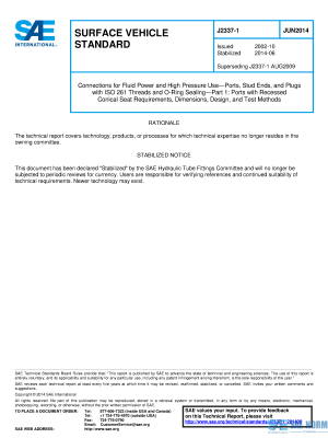 SAE J 2337/1 Series PDF