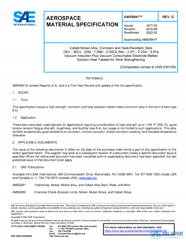 SAE AMS 5841 Series PDF