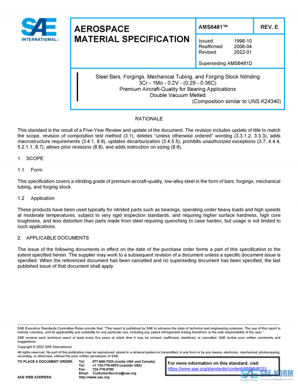 SAE AMS 6481 Series PDF