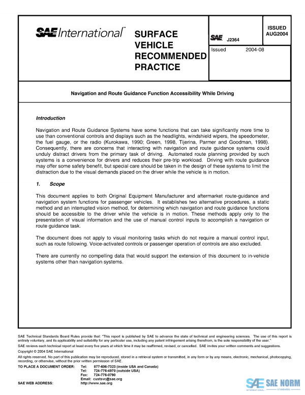 SAE J 2364 Series PDF