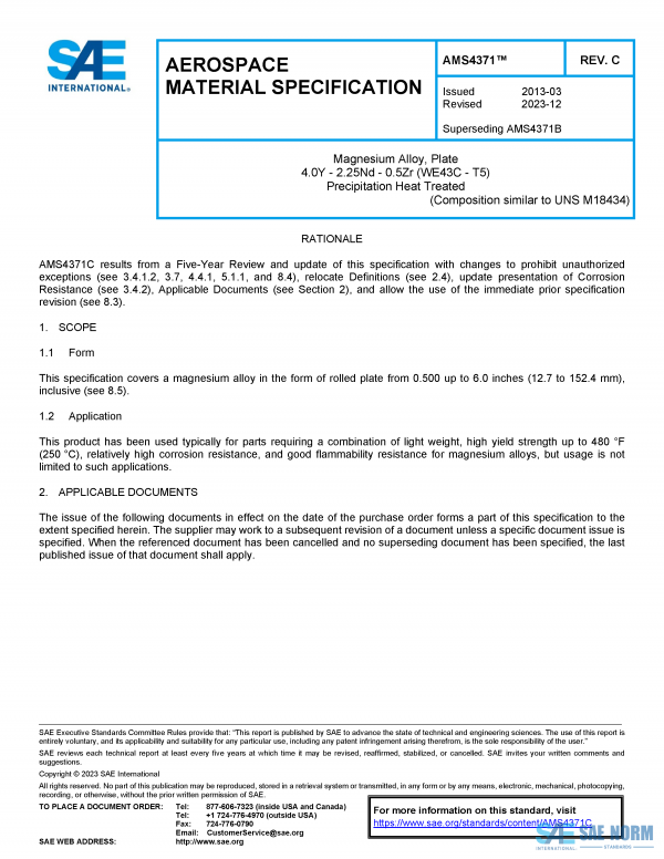 SAE AMS 4371 Series PDF