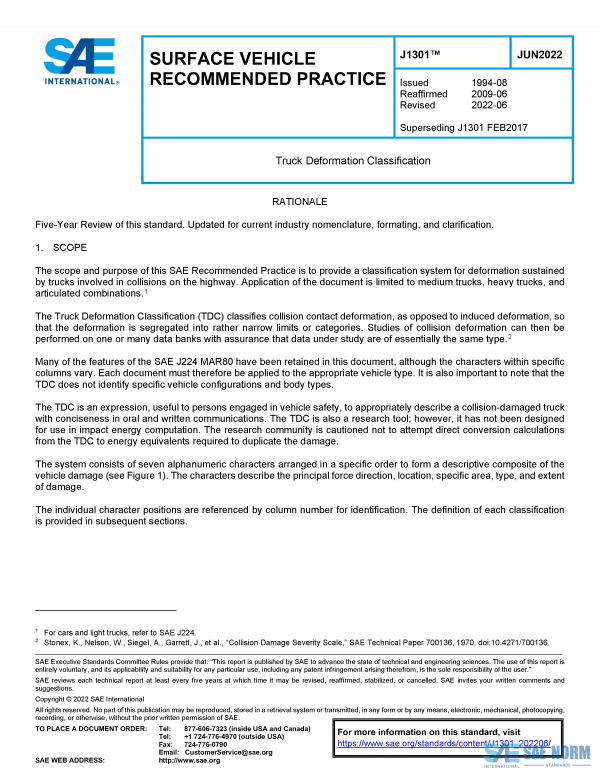 SAE J 1301 Series PDF