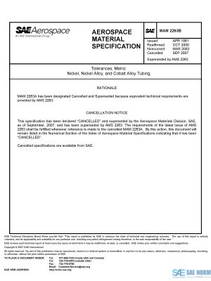 SAE MAM 2263 Series PDF