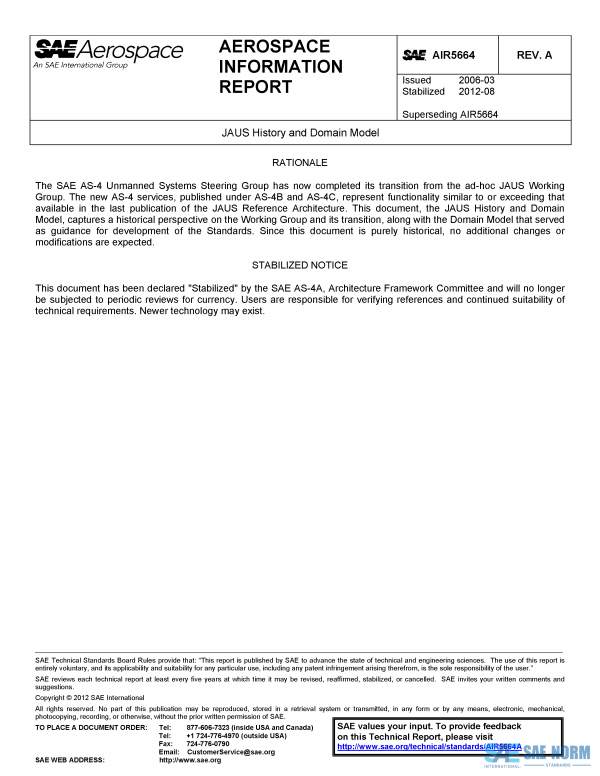 SAE AIR 5664 Series PDF