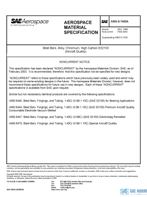SAE AMSS 7420 Series PDF