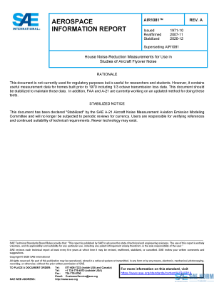 SAE AIR 1081 Series PDF