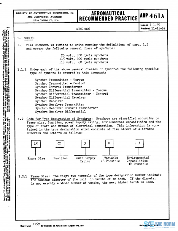 SAE ARP 461 Series PDF