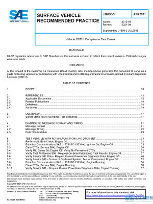 SAE J 1699/3 Series PDF