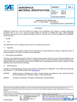 SAE AMS 4392 Series PDF