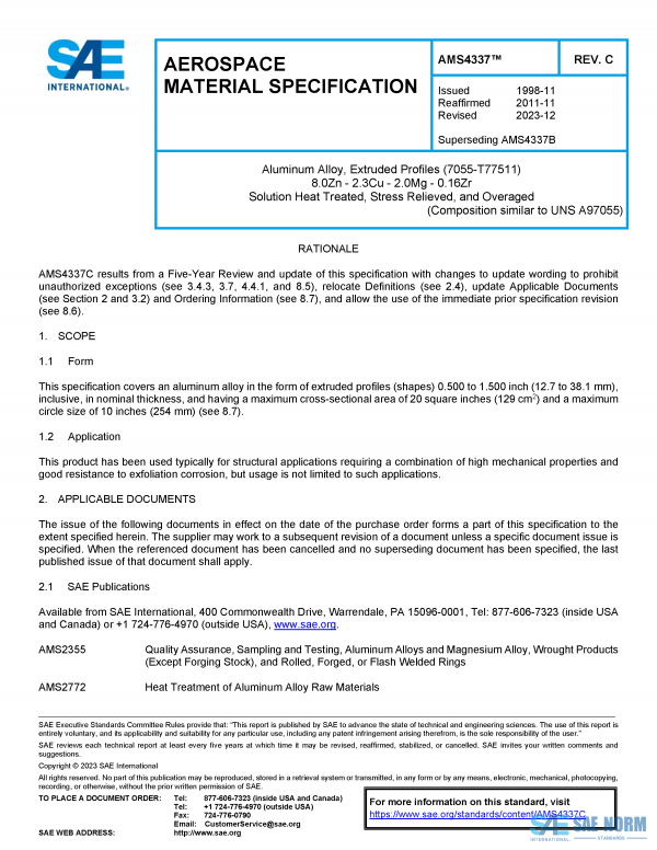 SAE AMS 4337 Series PDF
