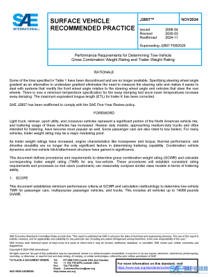 SAE J 2807 Series PDF
