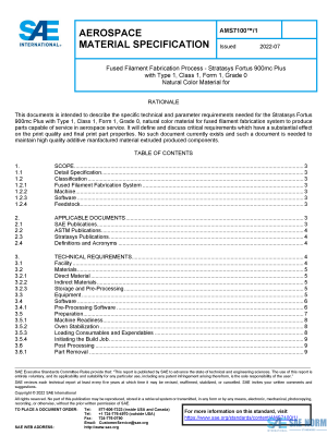 SAE AMS 7100/1 Series PDF